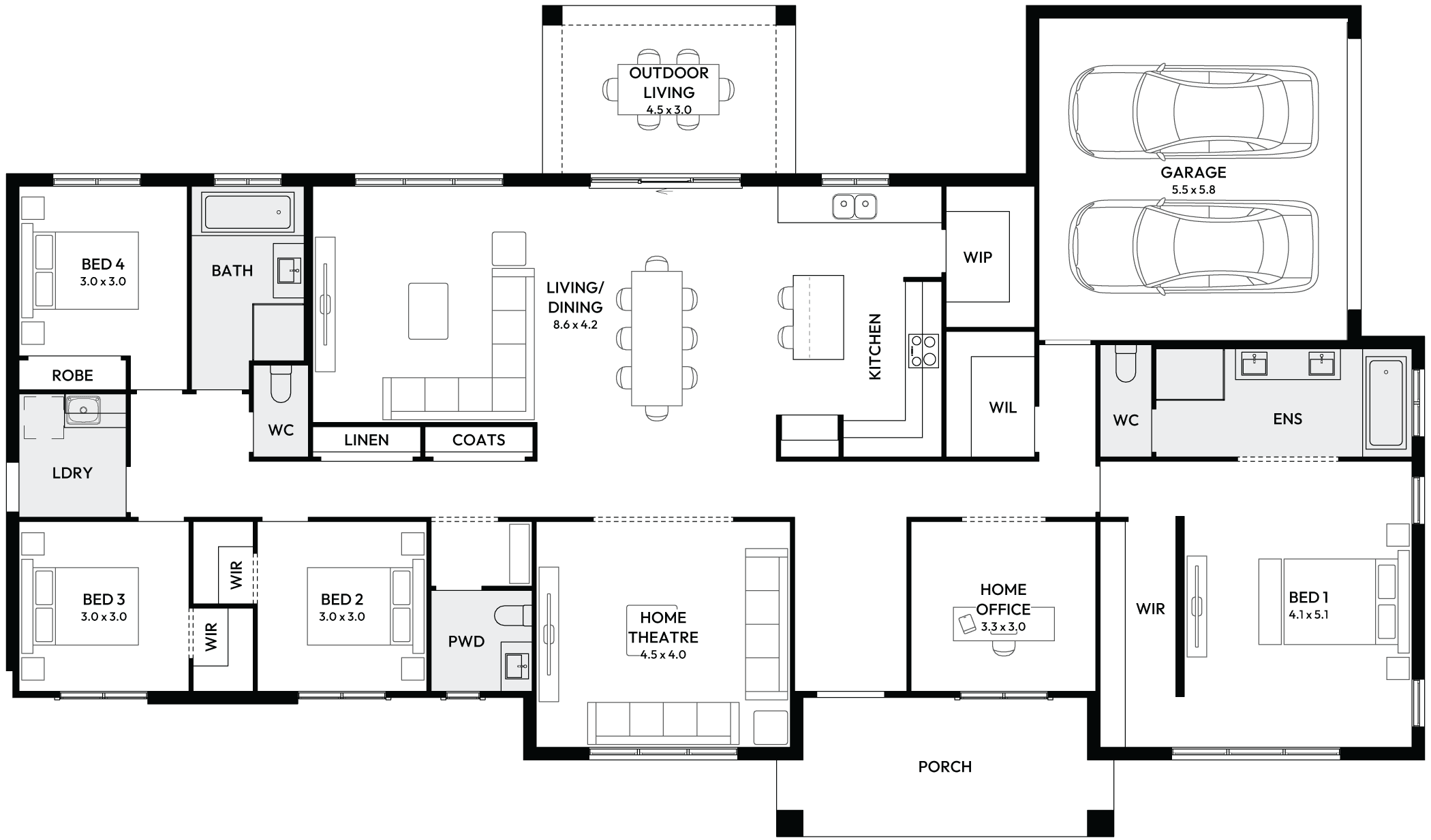 Carrington Grand One 31 Acreage Floor Plan