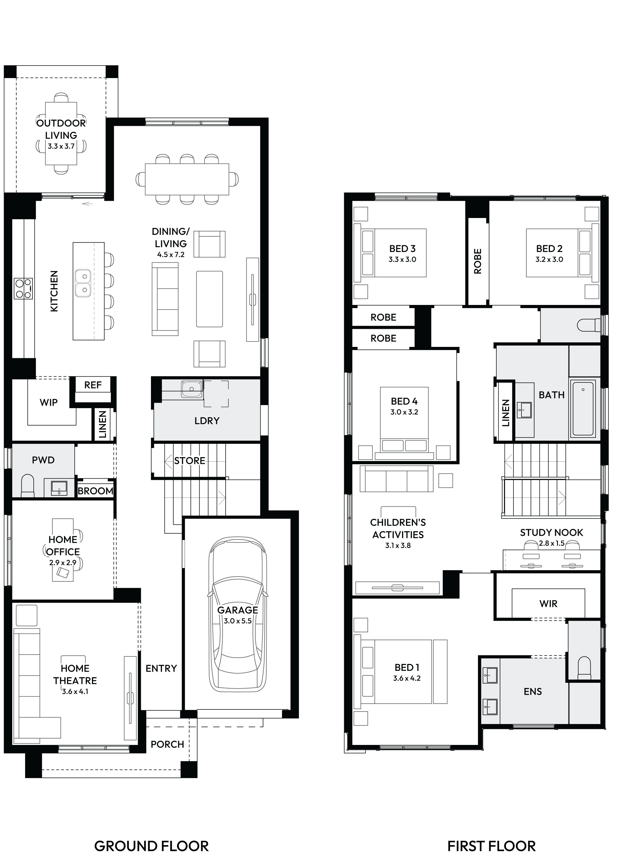 Enmore 29 Double Storey House Floor Plan