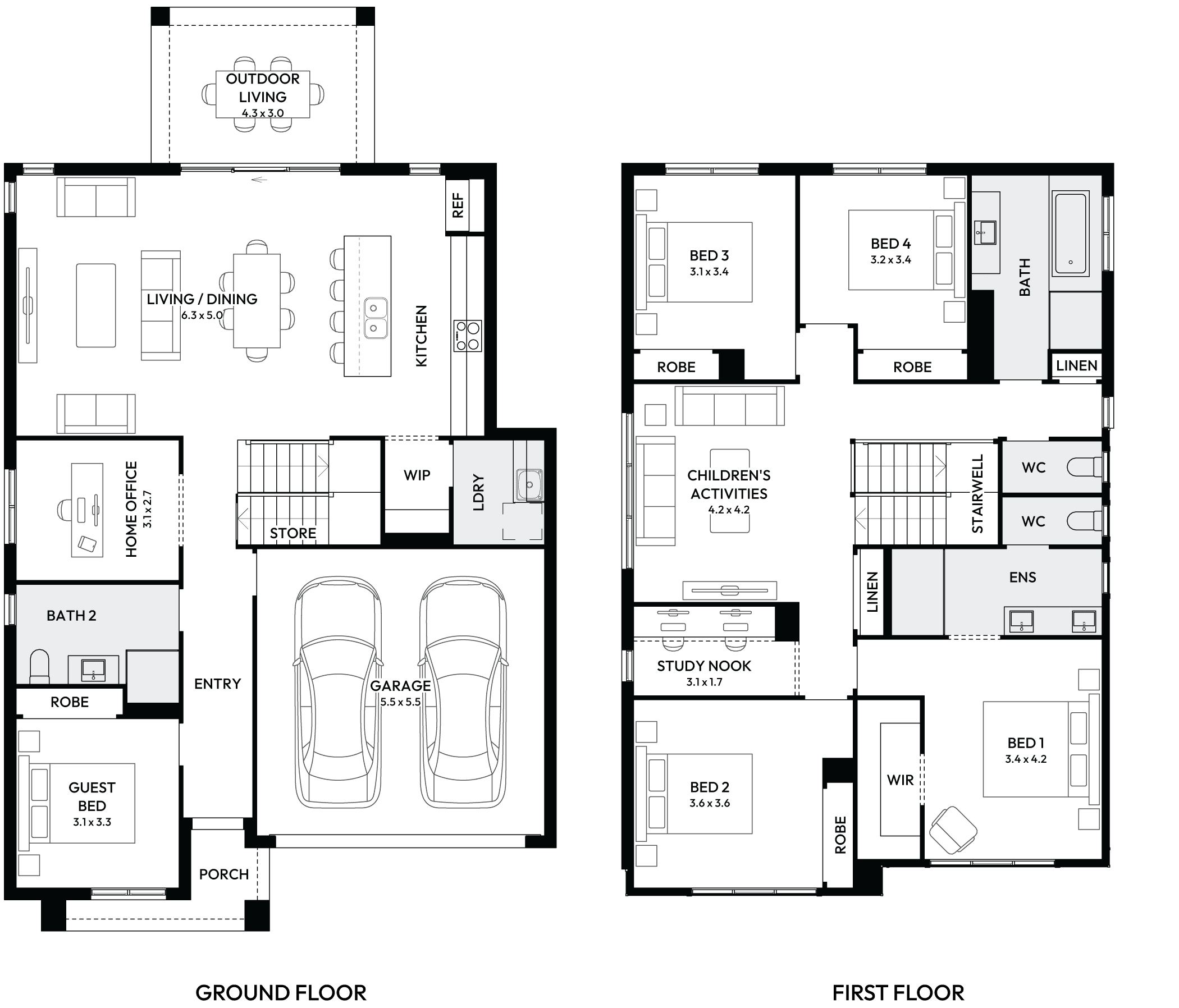 Charisma 30 Double Storey House Floor Plan