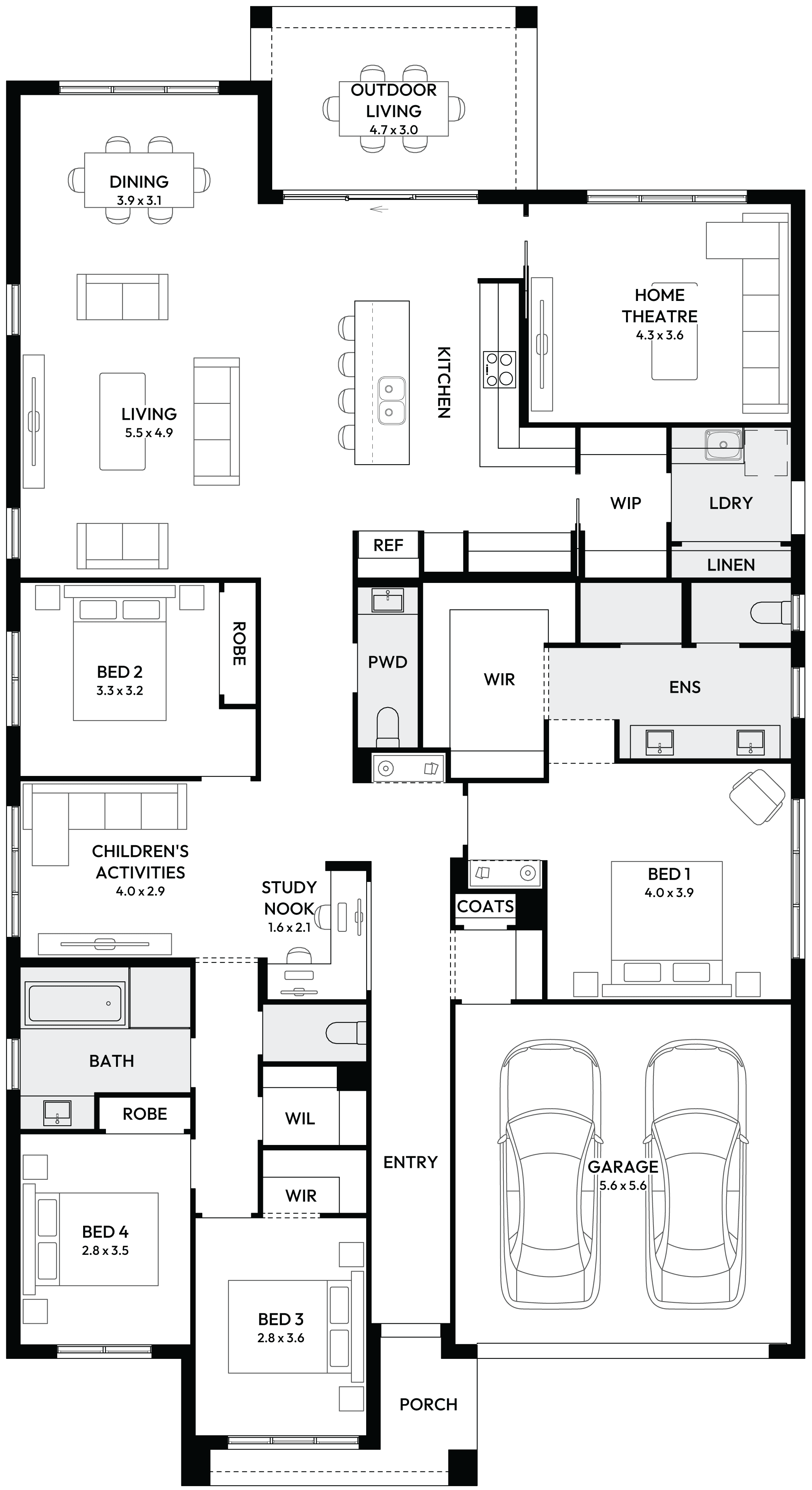 Oasis 31 Single Storey House Floor Plan Oasis 31 Single Storey House Floor Plan