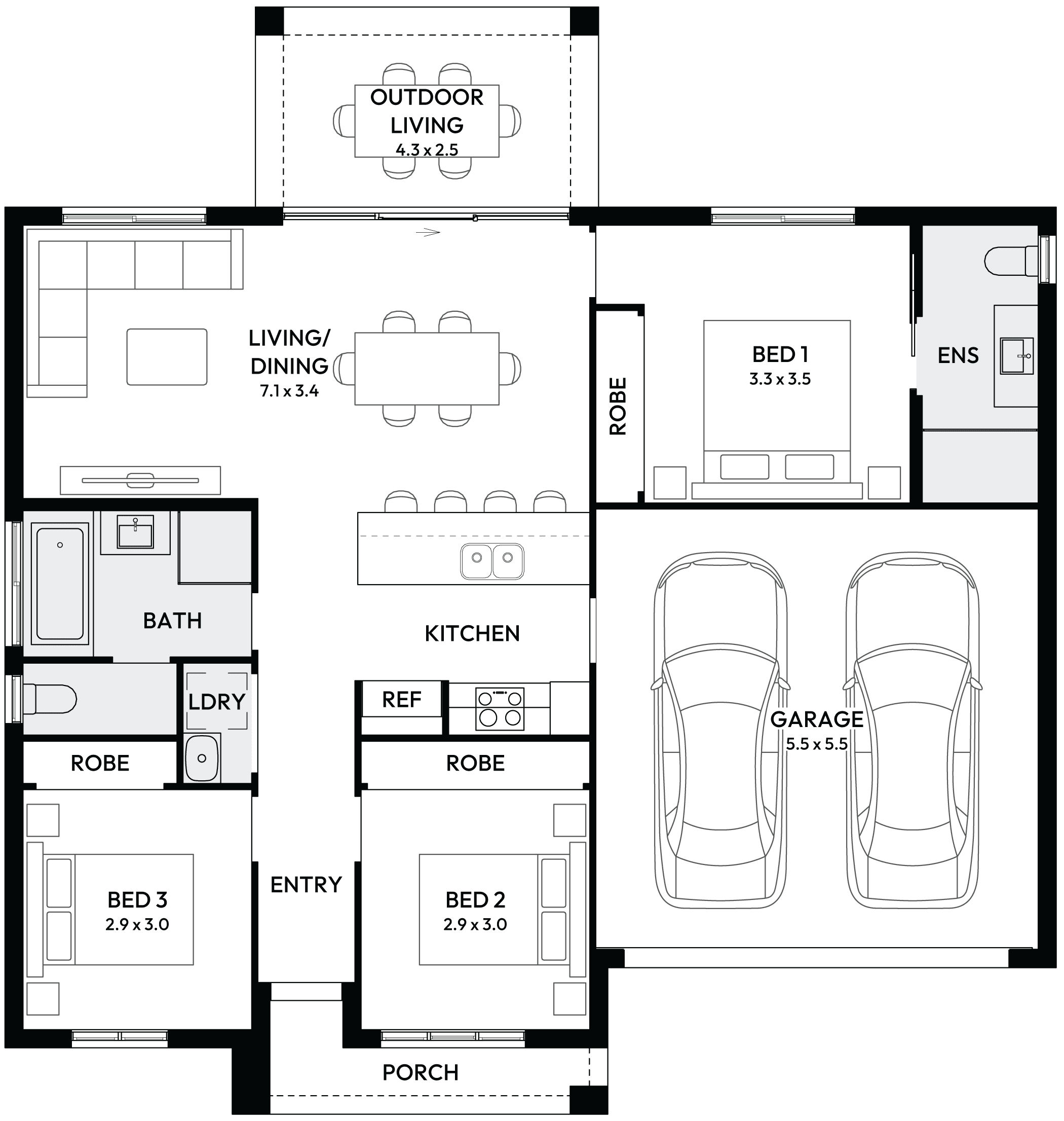 Vienna 16 Single Storey House Floor Plan Vienna 16 Single Storey House Floor Plan