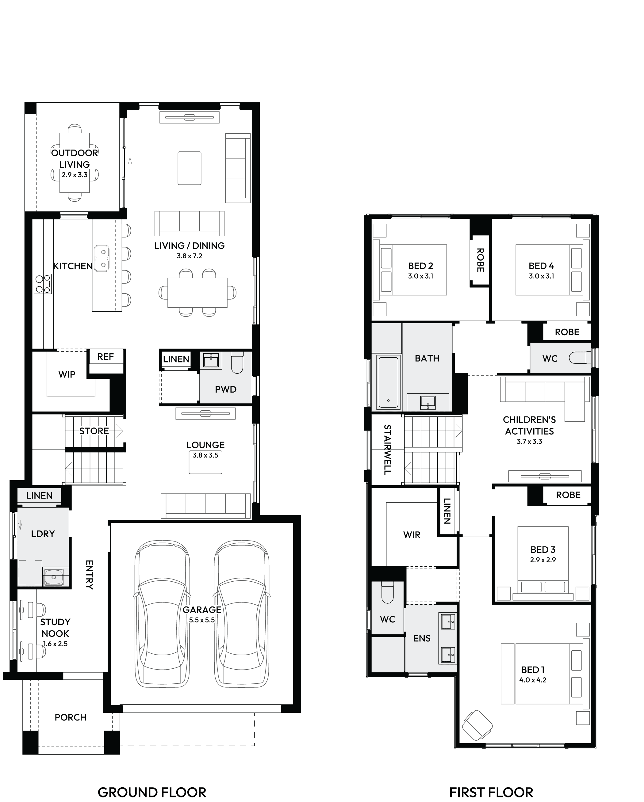 Tivoli 27 Double Storey House Floor Plan Tivoli 27 Double Storey House Floor Plan