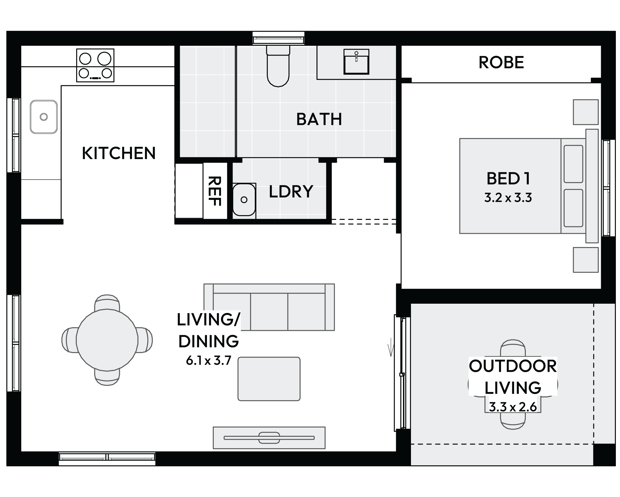 Lily Granny Flat House Floor Plan Lily Granny Flat House Floor Plan