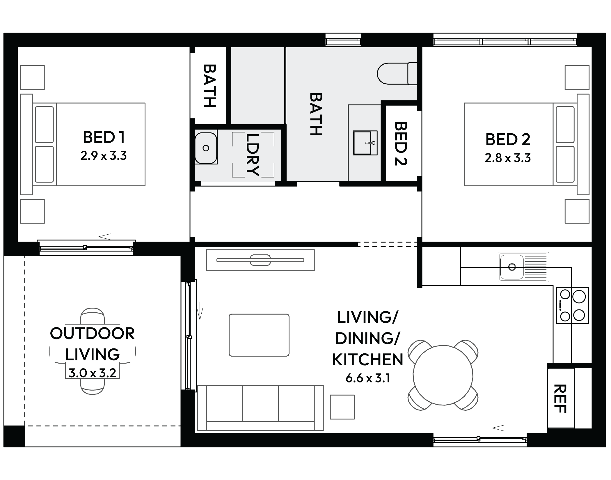 Banksia Granny Flat House Floor Plan Banksia Granny Flat House Floor Plan