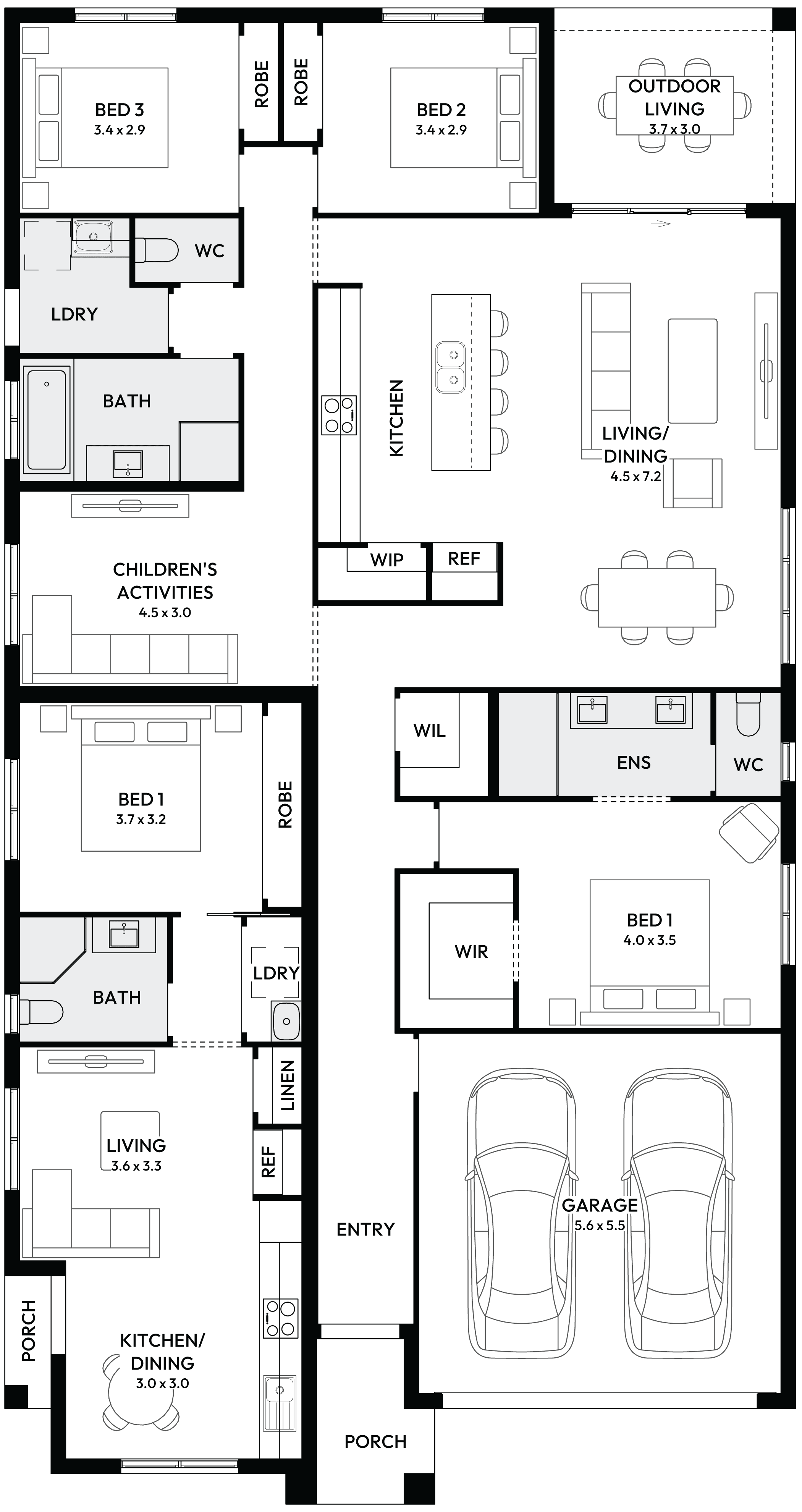 Harmony 29 Dual Living House Floor Plan Harmony 29 Dual Living House Floor Plan