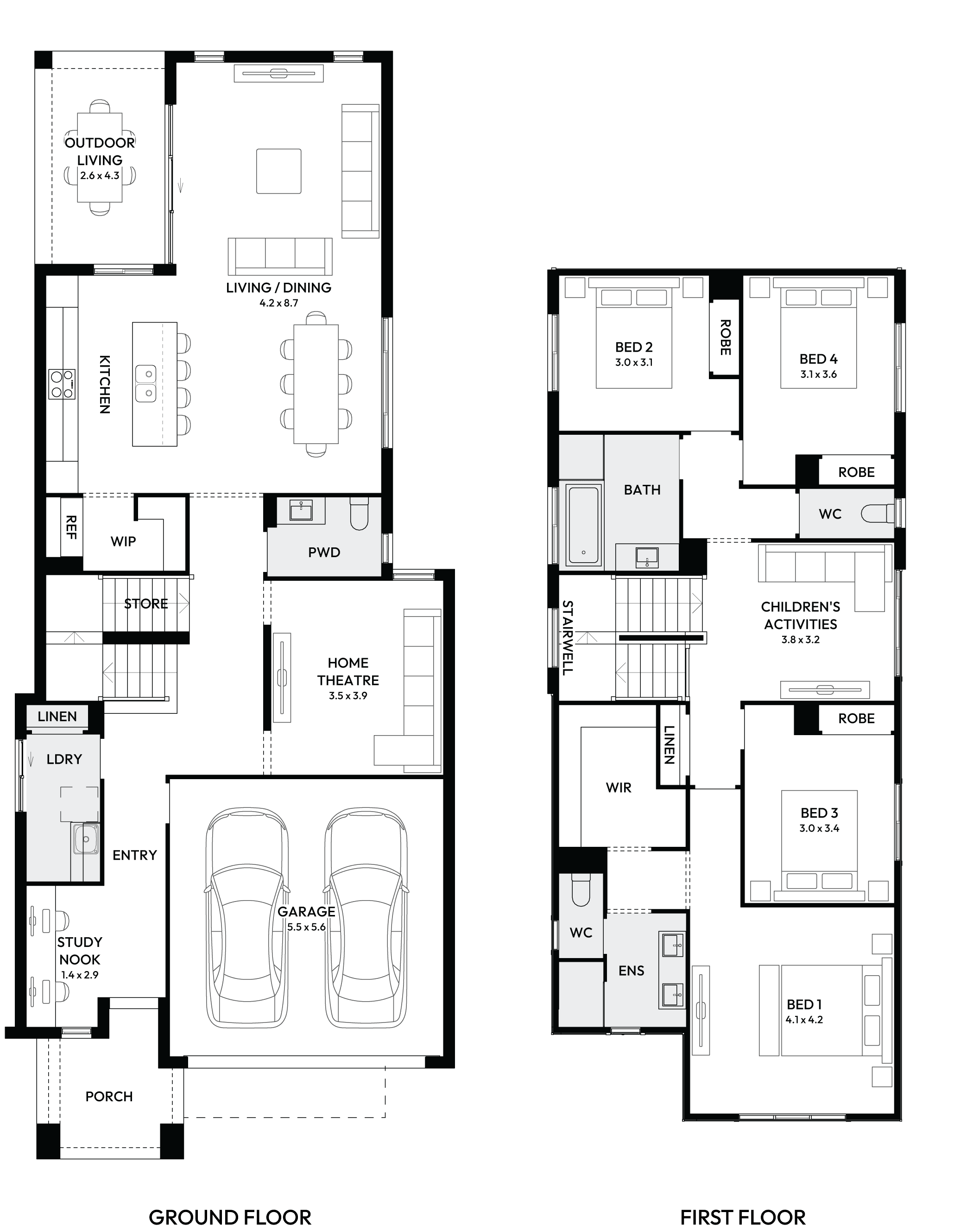 Tivoli 31 Double Storey House Floor Plan