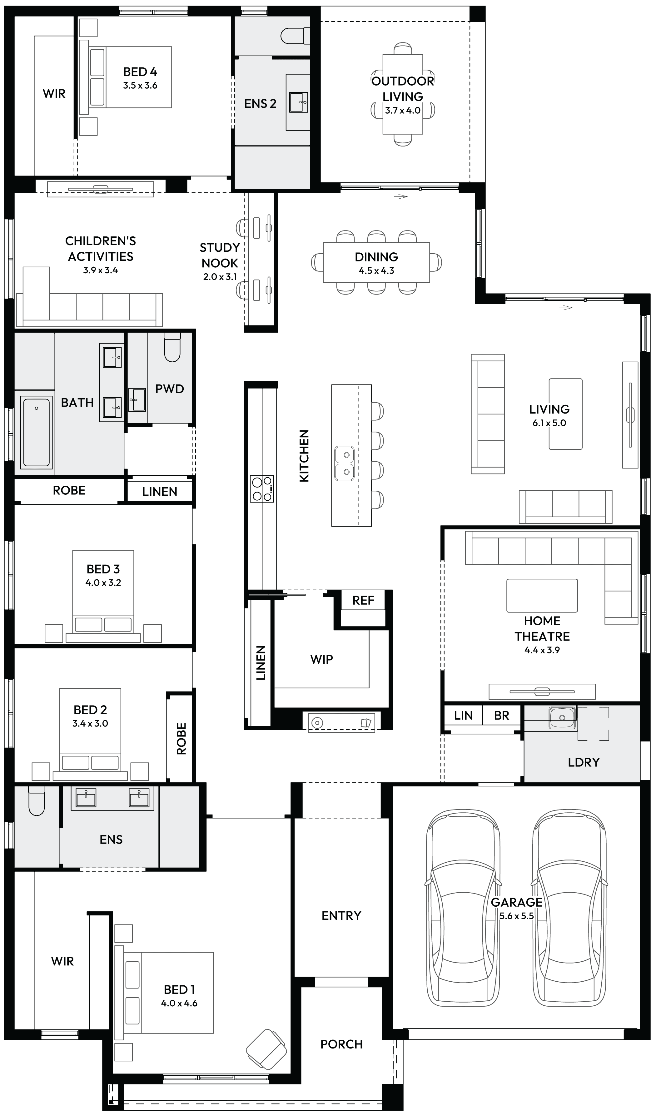 Symphony 35 Single Storey House Floor Plan