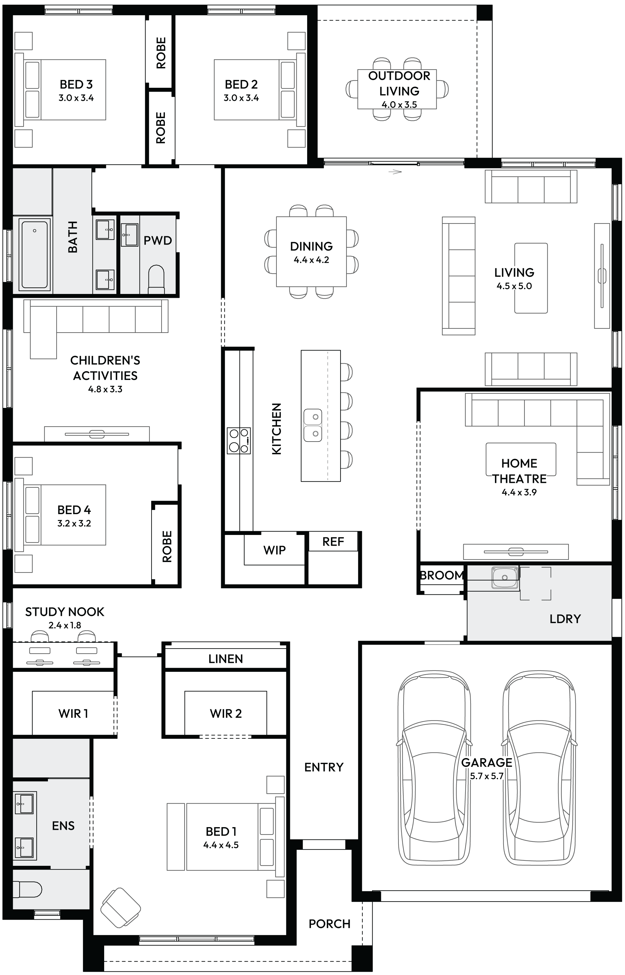 Symphony 31 Single Storey House Floor Plan