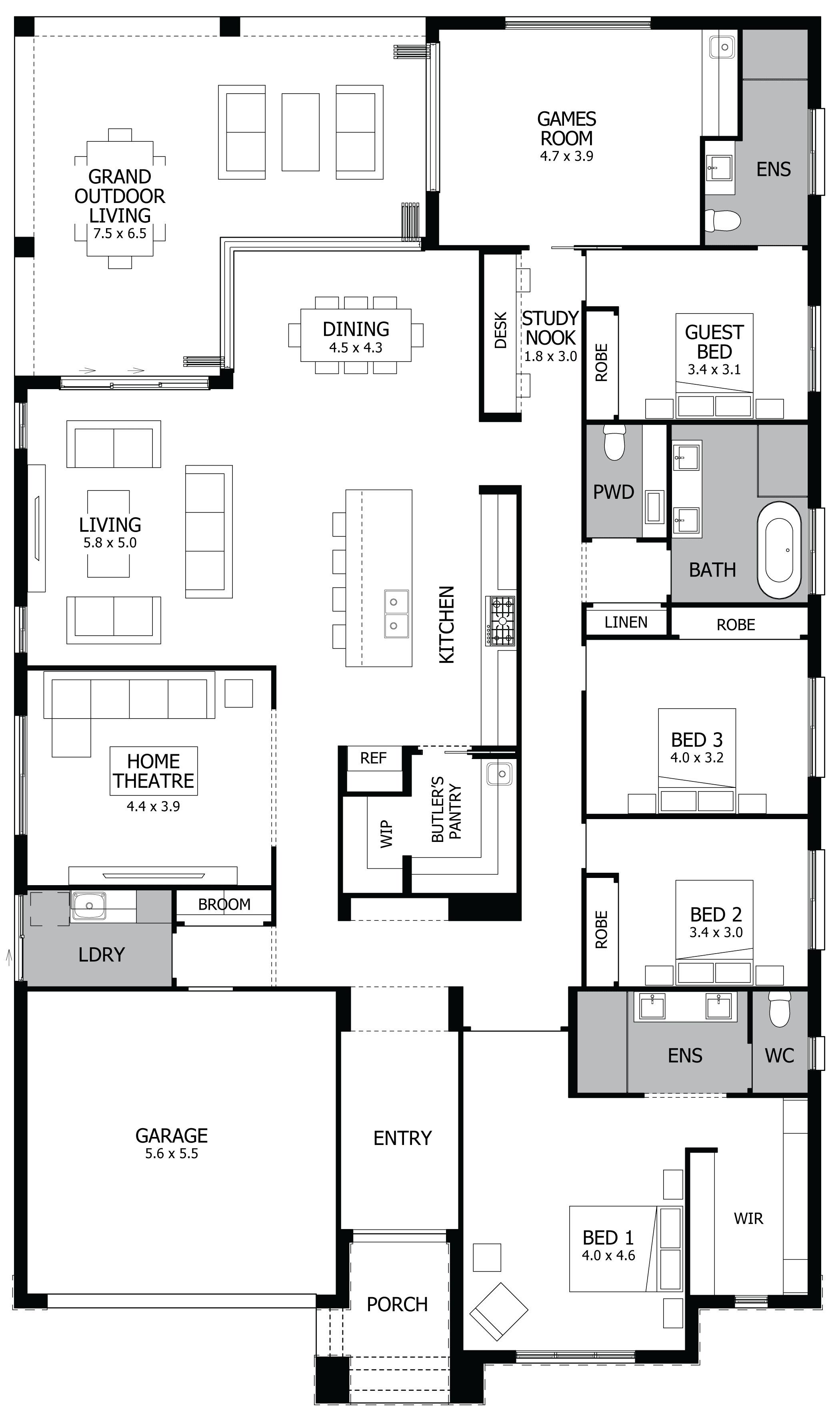 Symphony 35 Single Storey Display Home HomeWorld Thornton