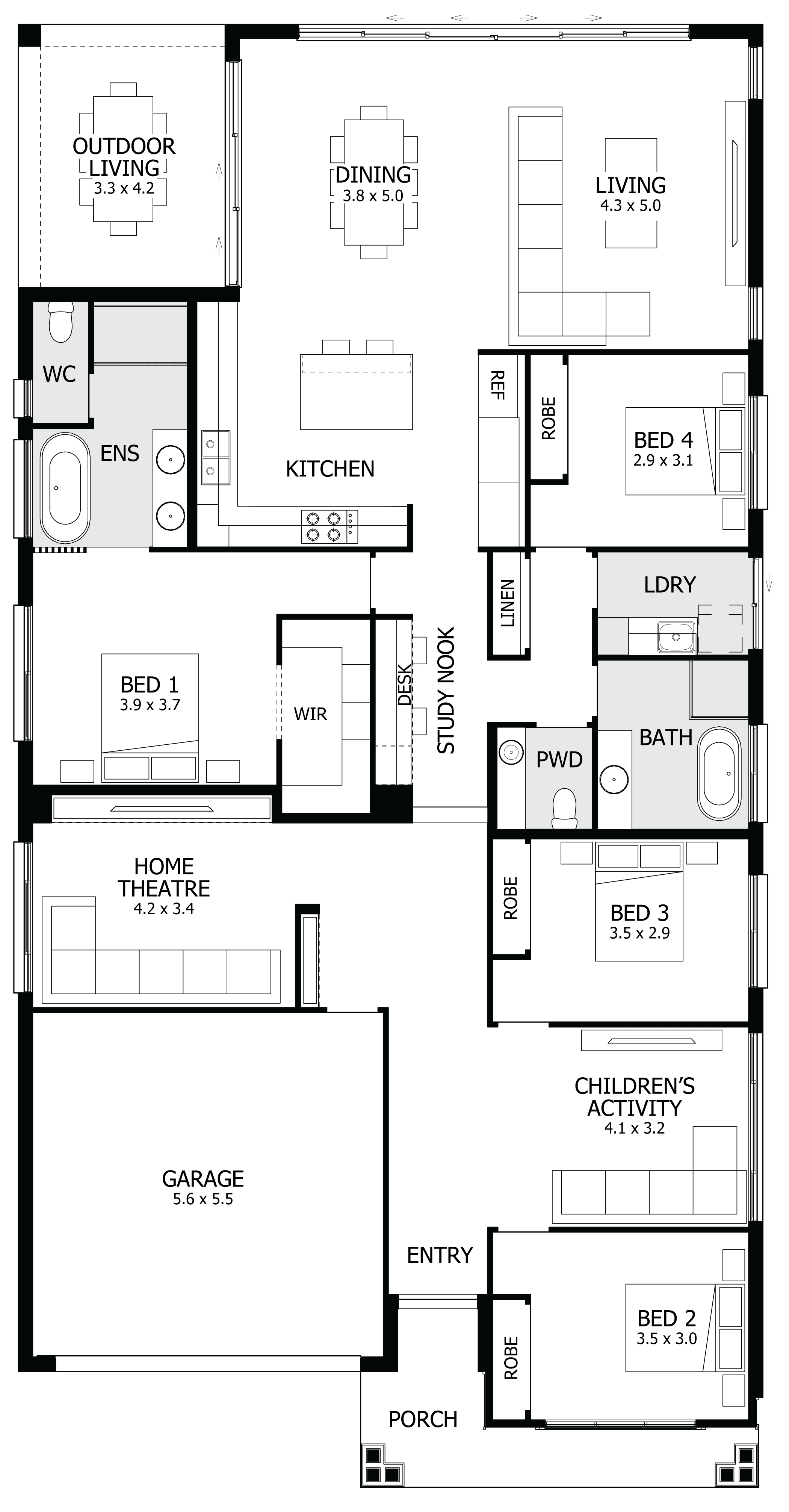 Emerald 29 Single Storey Display Home HomeWorld Warnervale