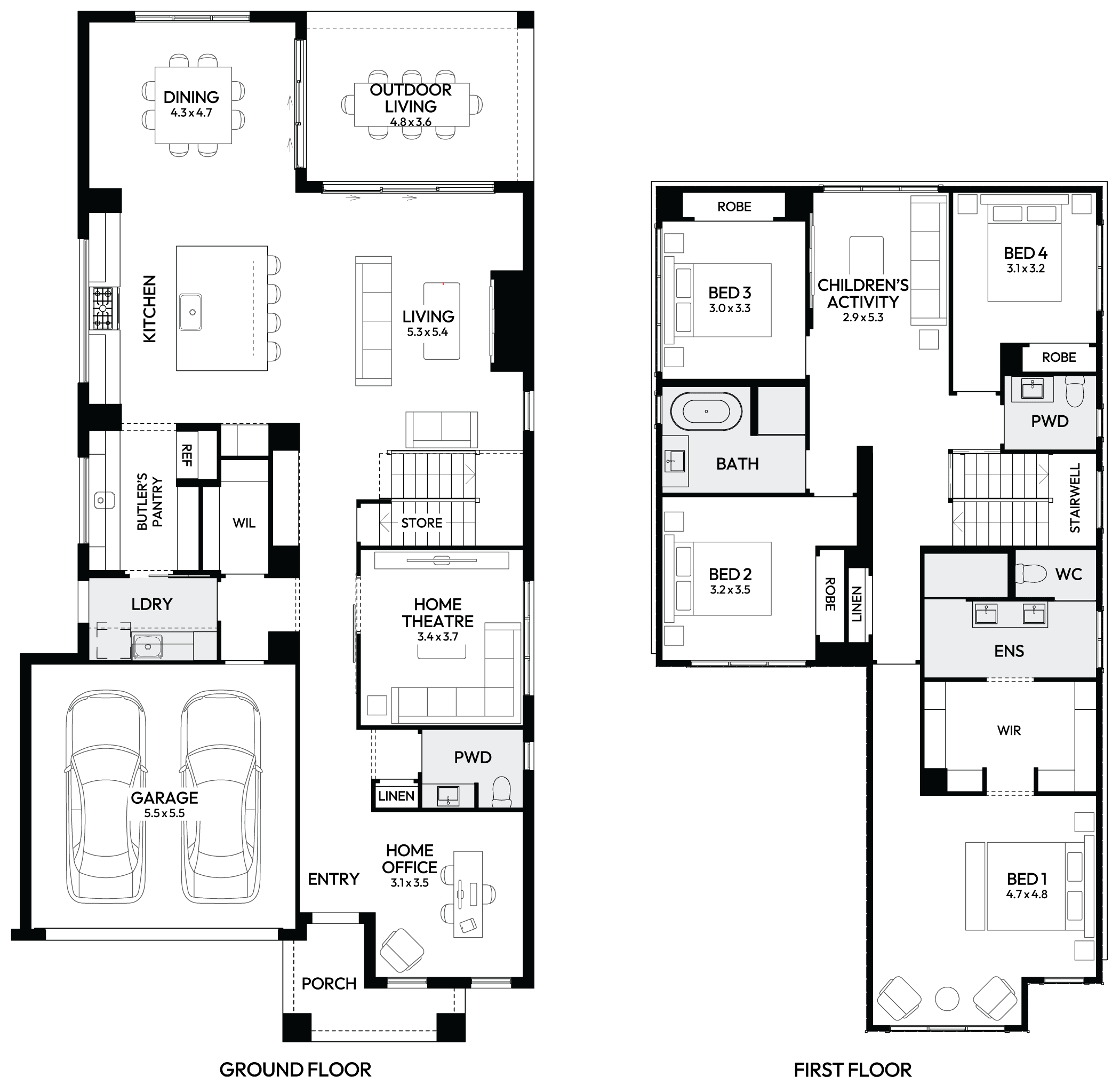 Brighton 35 Double Storey Display Home Housing World Watagan Park