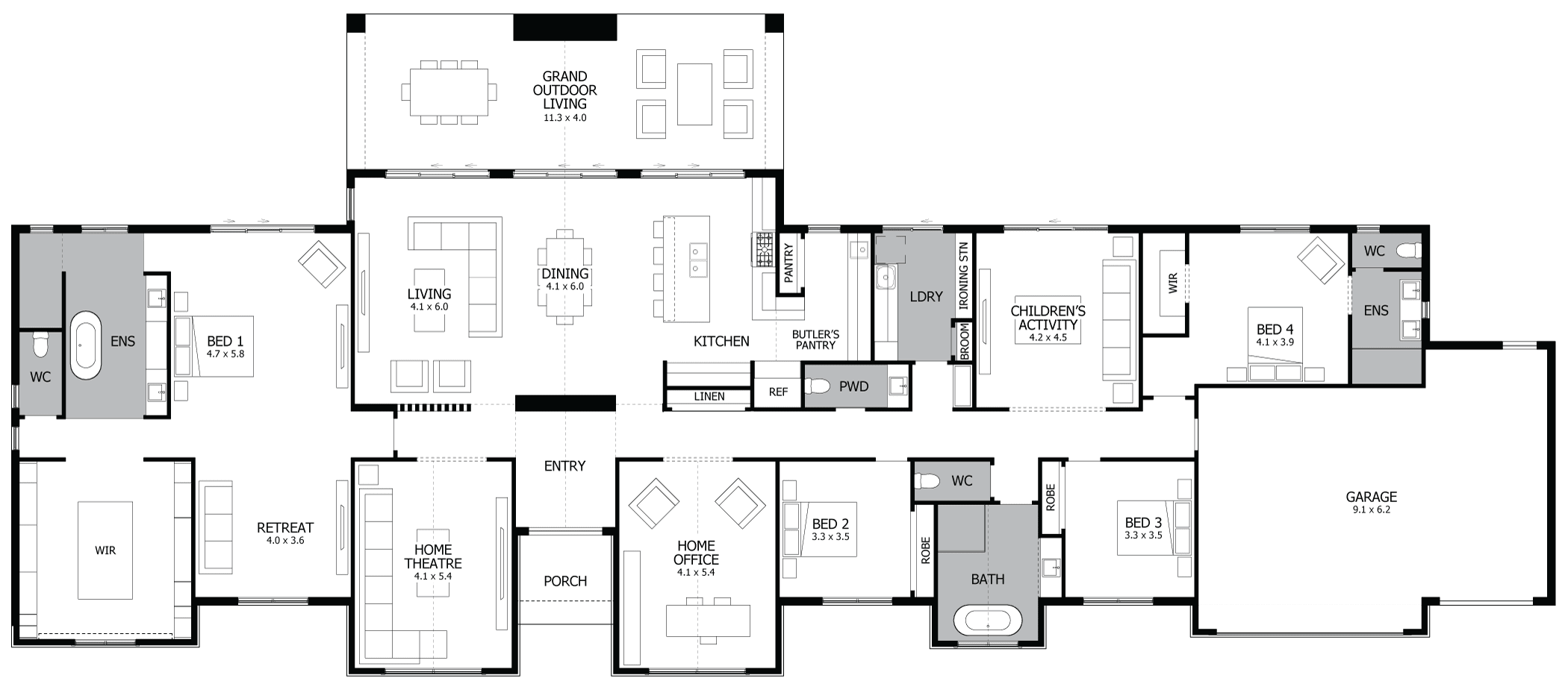 Barrington 46 Acreage Display Home Old Pitt Town Road