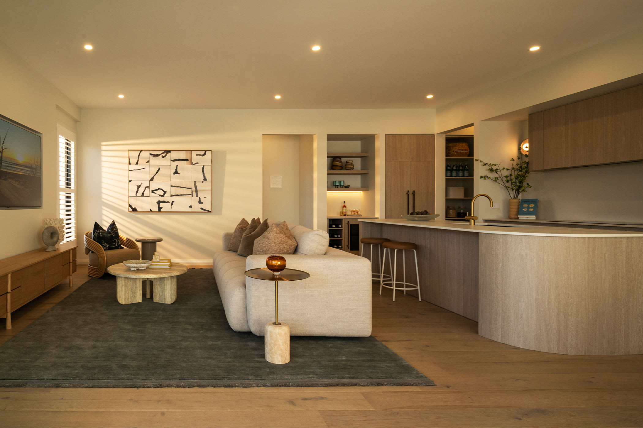 Horizon 32 House design Living Kitchen in Coastal style alt