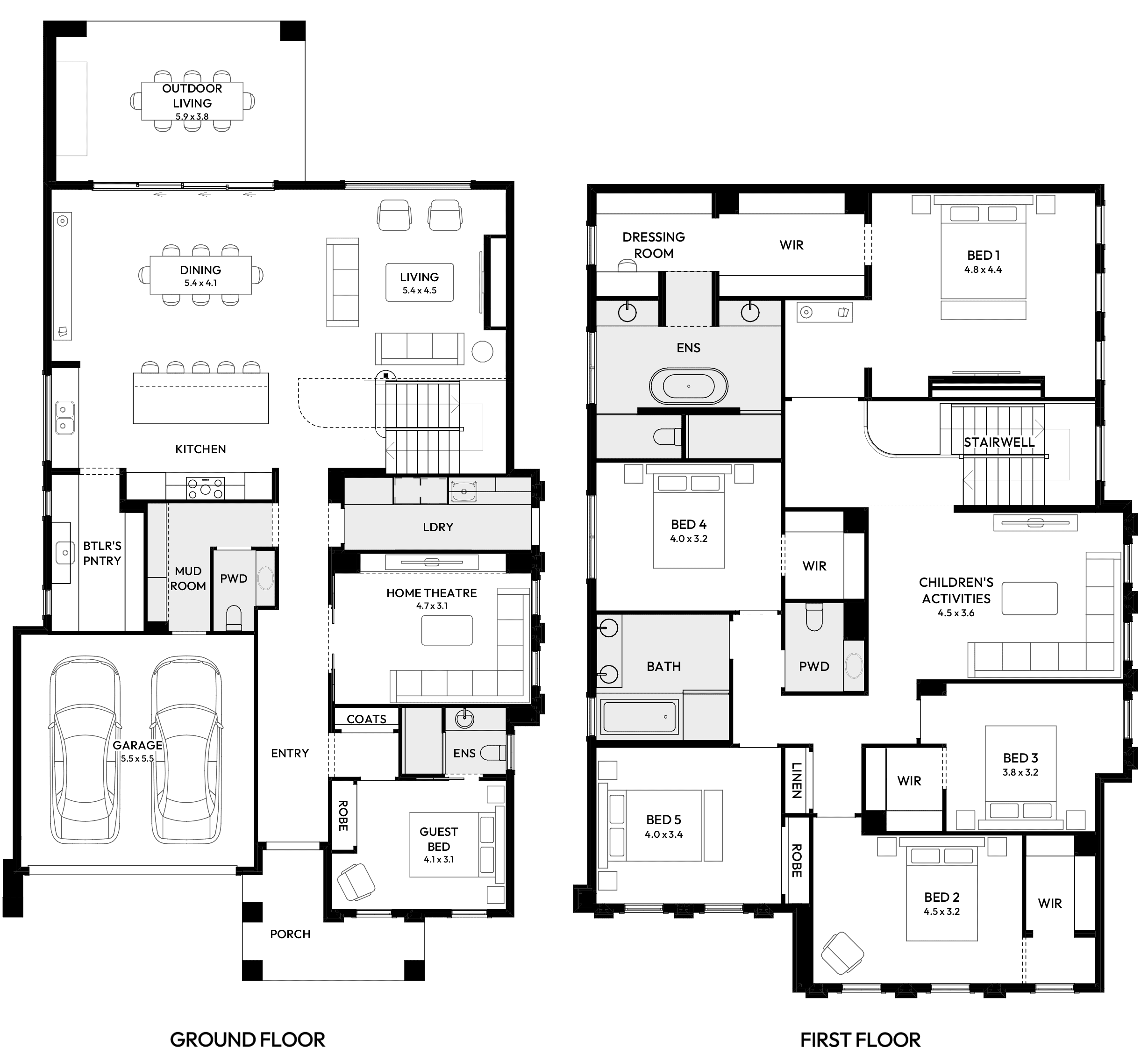 Brampton 44 House Design Floor plan