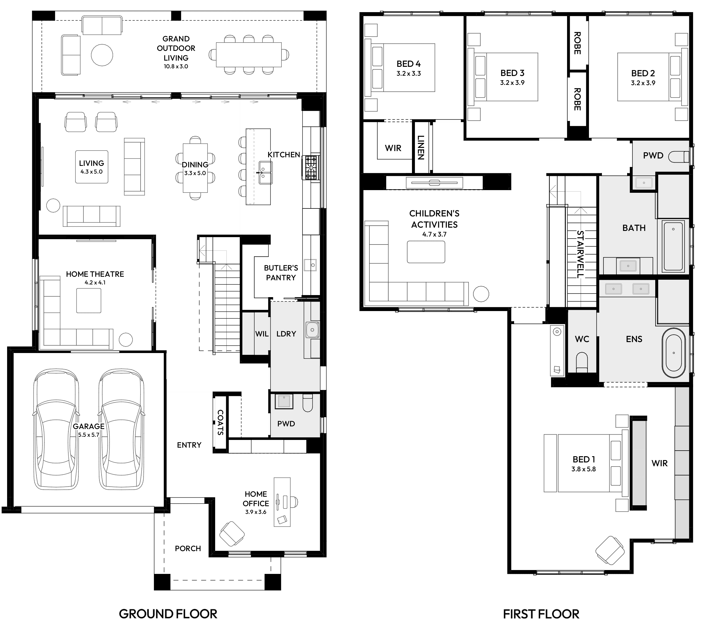 Freshwater 37 House Design Floor Plan