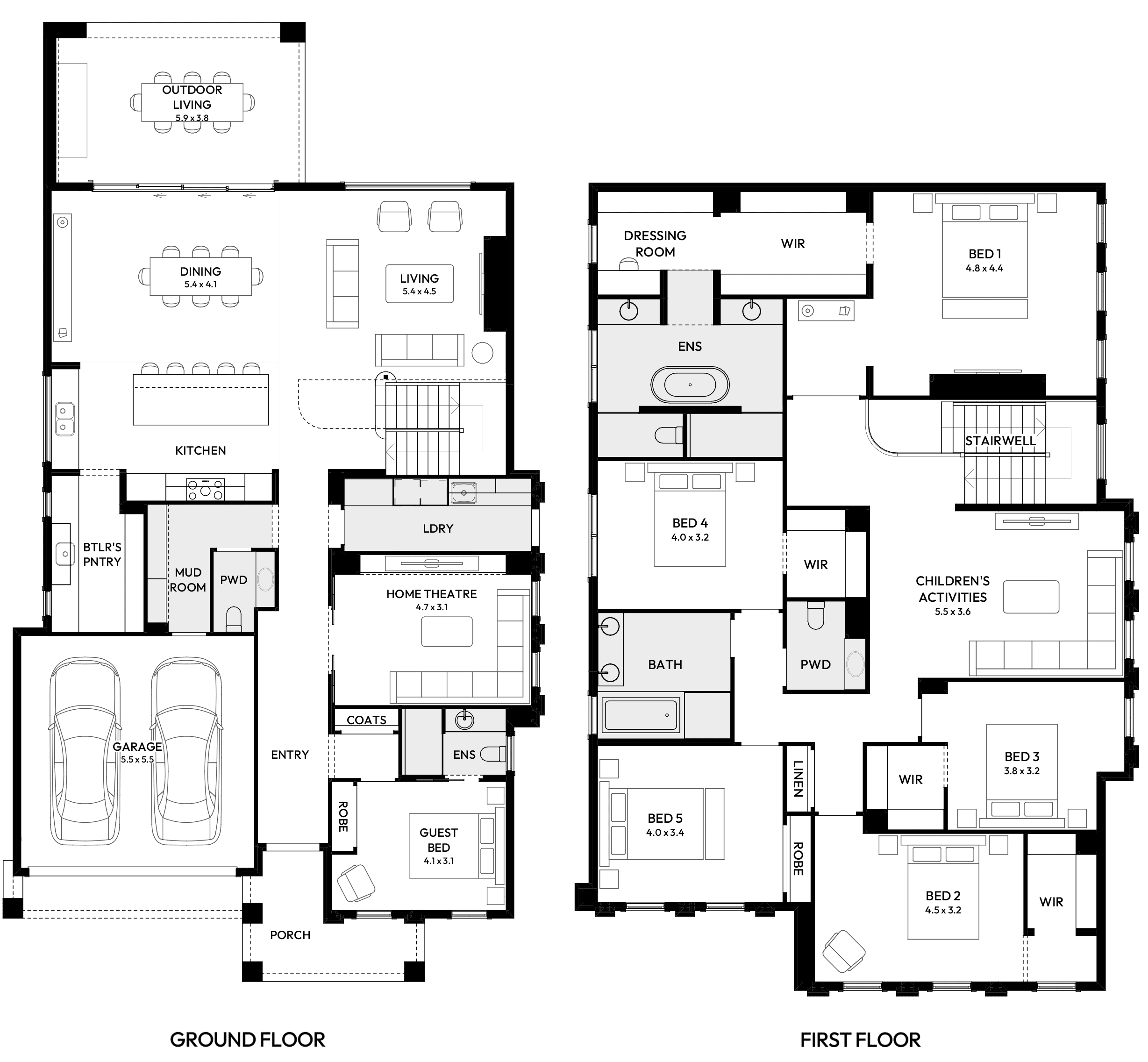 Brampton 44 House Design Floor plan