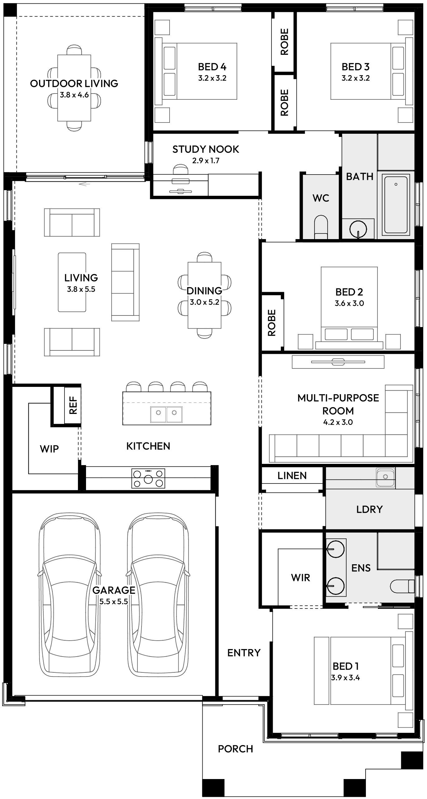 Essence 24 House Floor Plan Cambewarra