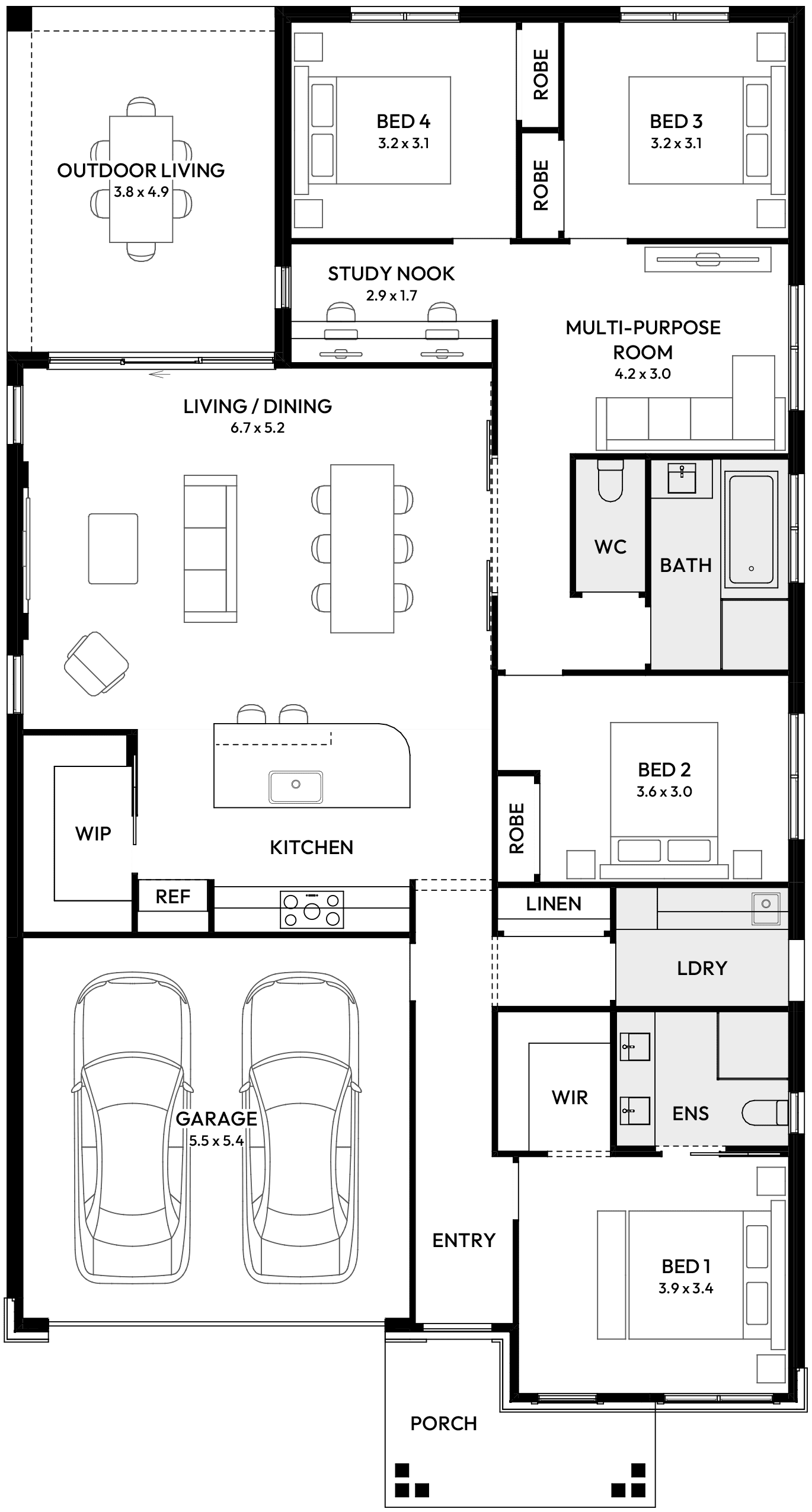 Essence 24 House Floor Plan Mount View Grange