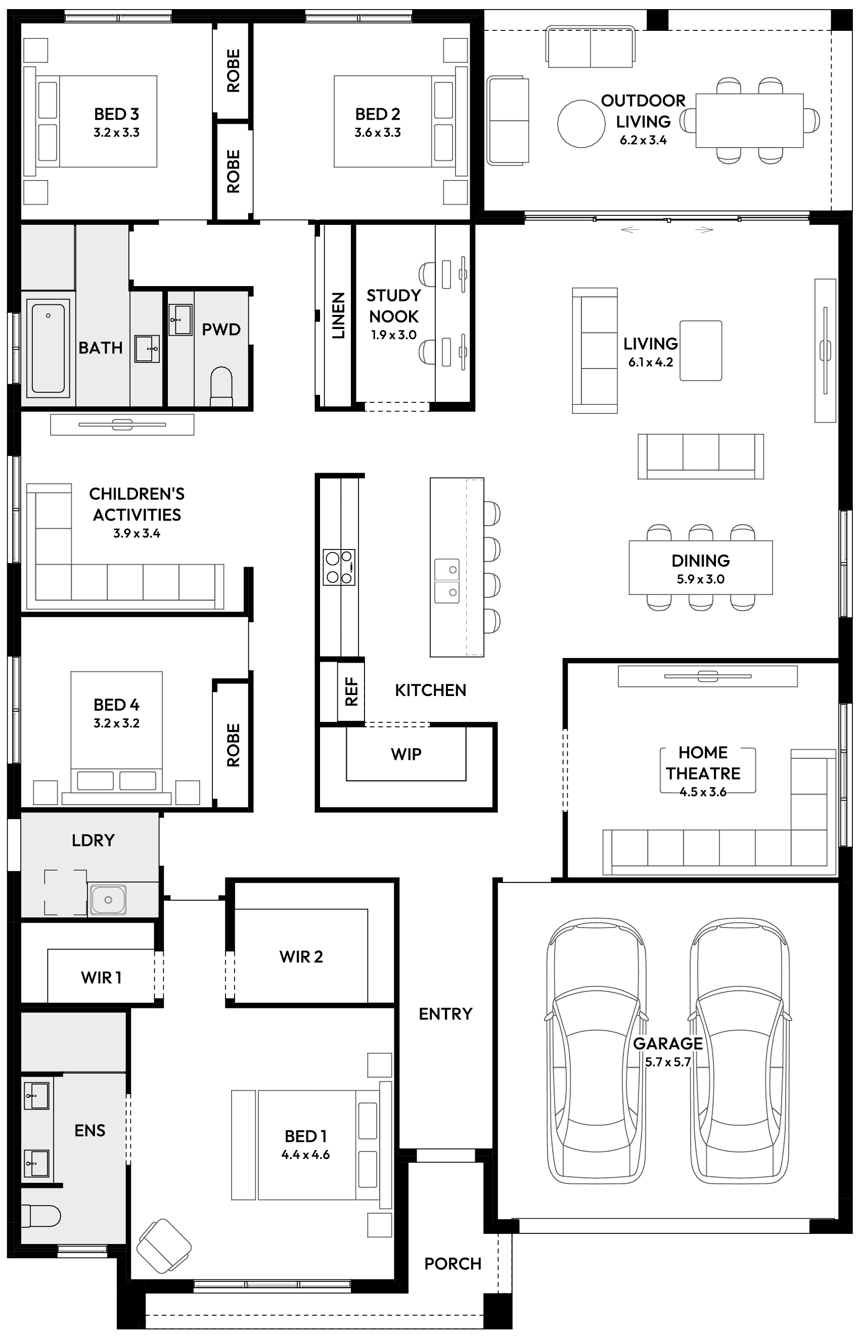 Symphony 32 Single Storey House Floor Plan