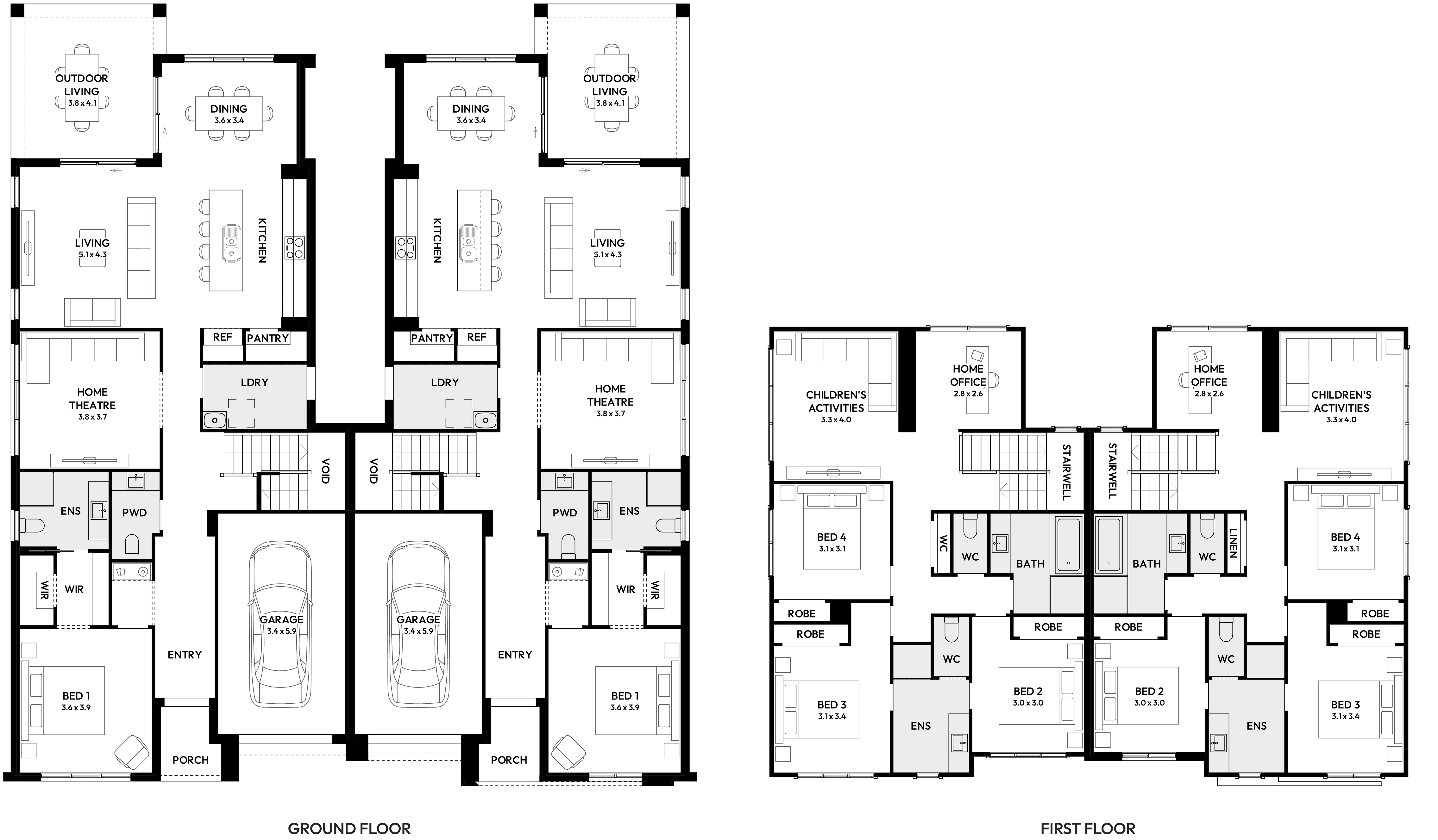 Belmont Two Duplex House Design