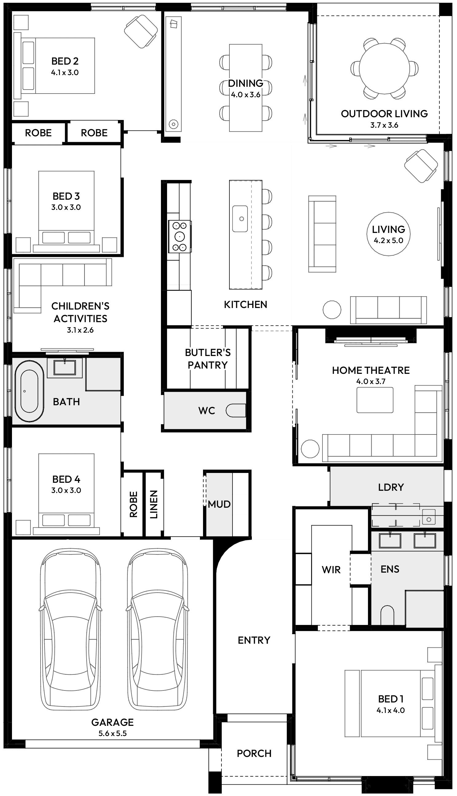 Linton 29 House Design floor plan