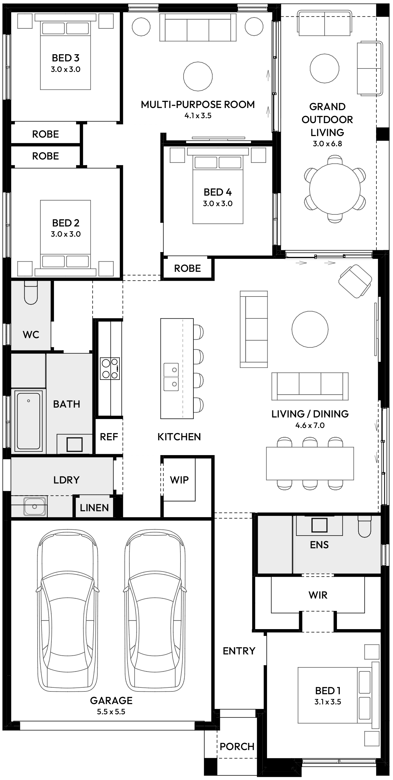 Sienna 22 House Design Floor Plan