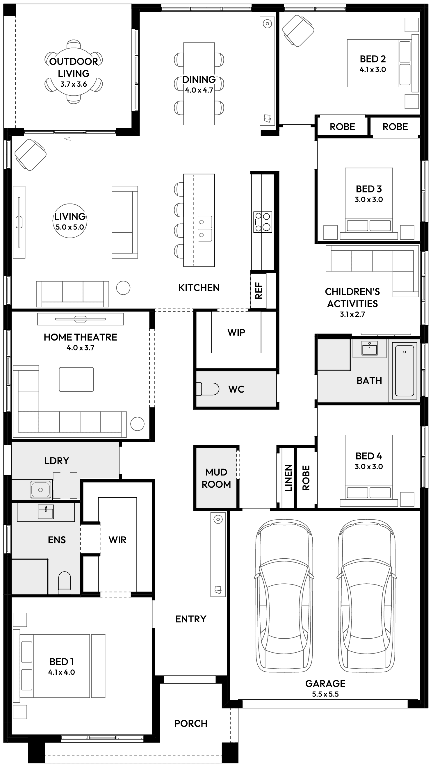 Linton 29 House Design floor plan